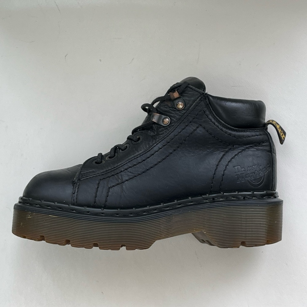 Vintage Docs Dr. Martens 8316 Chunky Black Leather Air Wair Boots Unisex UK5